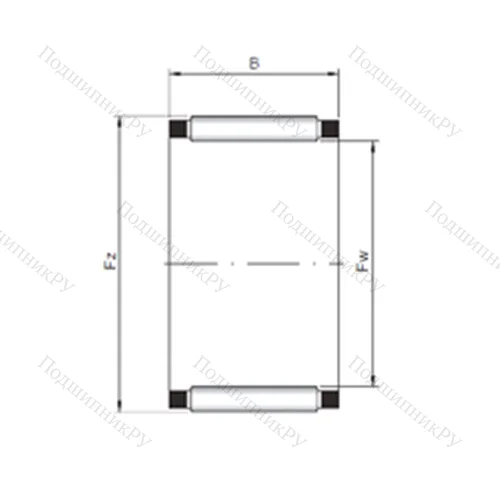Подшипник игольчатый радиальный K 25x33x20