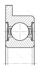 Подшипник  3880097 размер 7x17x7 от производителя  ГПЗ-1