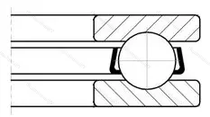 Модификация подшипника 4-8111 размер 55x78x16