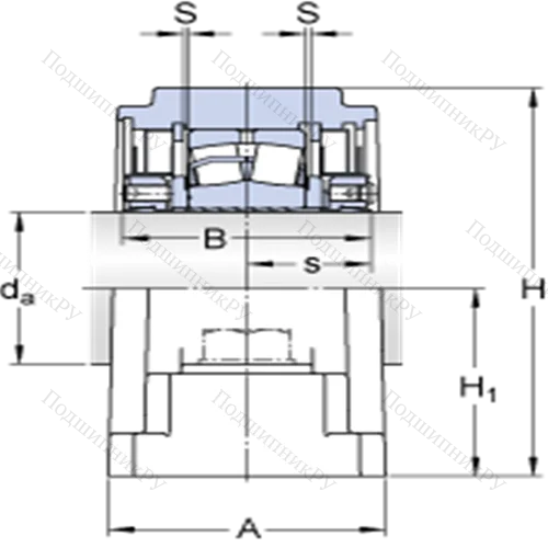 Стационарные роликоподшипниковые узлы (SKF ConCentra, для дюймовых валов) SYE 2 3/16 N-118