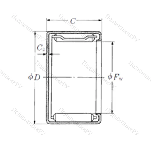 Подшипник игольчатый радиальный MFJL-1015