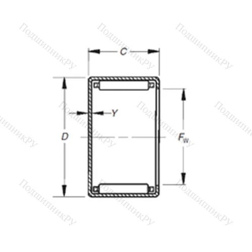 Подшипник игольчатый радиальный MJH-10161