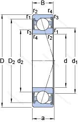 Подшипник S 71908 ACE/HCP 4A