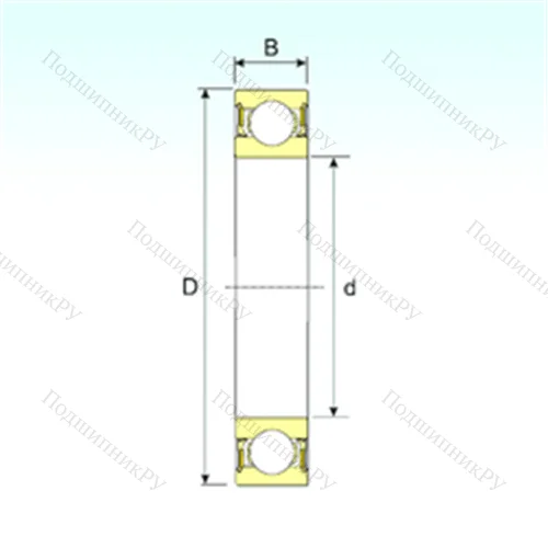 Подшипник шариковый радиальный 61817-2RZ