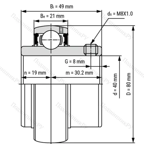 Подшипник MUC 208 V (ASAHI) в Йошкар-Оле