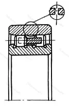 Модификация подшипника 2219 размер 95x170x32 от производителя  ГПЗ-34