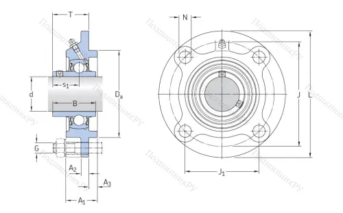Подшипниковый узел FYC 50 TF в Йошкар-Оле