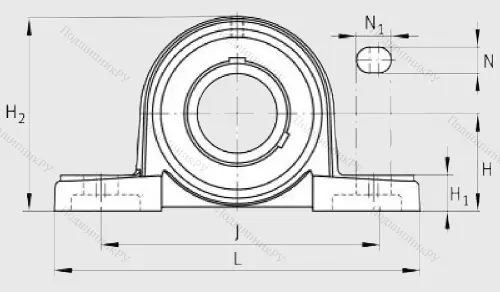 Подшипниковый узел UCP 205 J 7 в Йошкар-Оле