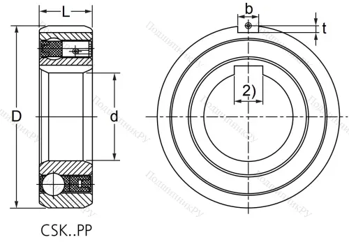Подшипник обгонной муфты  CSK 15 PP в Йошкар-Оле