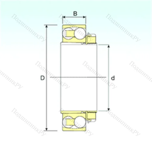 Подшипник шариковый радиальный самоцентрирующийся 2307 KTN 9+H 2307 от производителя  ISB