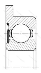 Подшипник  3860098 размер 8x19x9 от производителя  ГПЗ-7