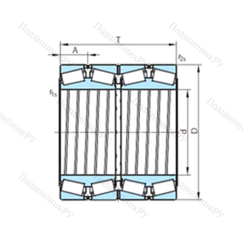 Подшипник роликовый радиально-упорный  611-15-1