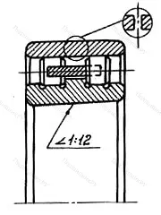 Модификация подшипника 2-3182114К размер 70x110x30 от производителя  ГПЗ-1