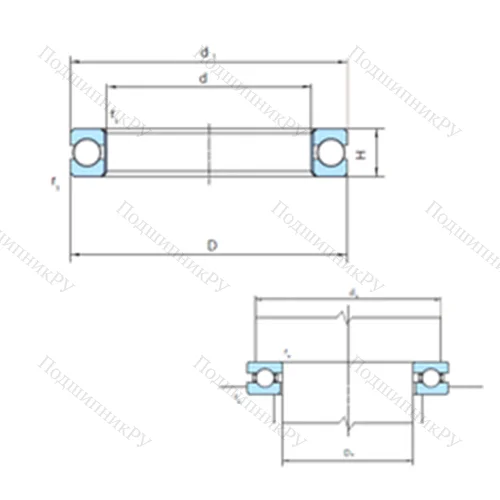 Подшипник шариковый упорный  211-301