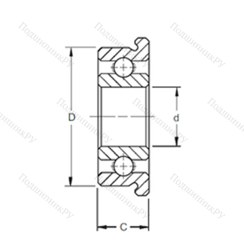 Подшипник шариковый радиальный F 689