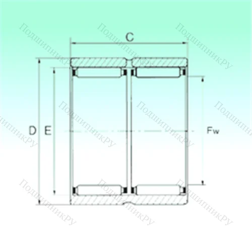 Подшипник игольчатый радиальный RNAO 40x55x40 - ZW