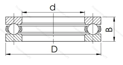 Упорный шариковый подшипник 8118 (51118) в Йошкар-Оле