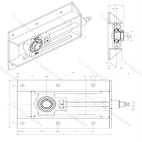 Подшипниковый узел шариковый радиальный EST 207+WB