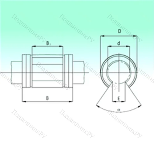 Подшипник шариковый линейный KNO 1232