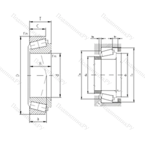 Подшипник роликовый радиально-упорный 33024A