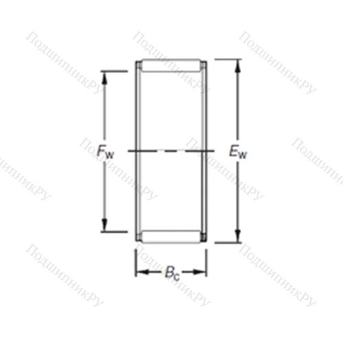 Подшипник игольчатый радиальный K 30X 35X 20H