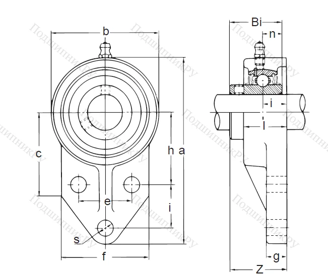 Подшипниковый узел UCFK 206