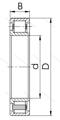 Цилиндрический роликовый подшипник 42516 Л (NJ 2216 M) в Йошкар-Оле