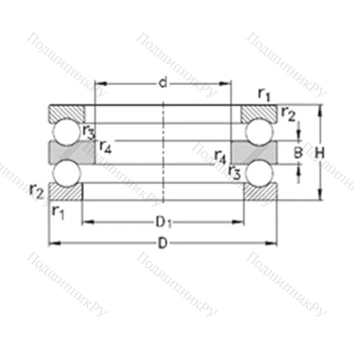 Подшипник шариковый упорный 52328-MP