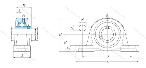 Подшипниковый узел UCP 203 J в Йошкар-Оле