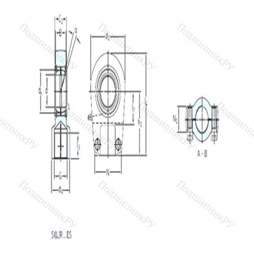 Подшипник скольжения сферический SILR 80 ES