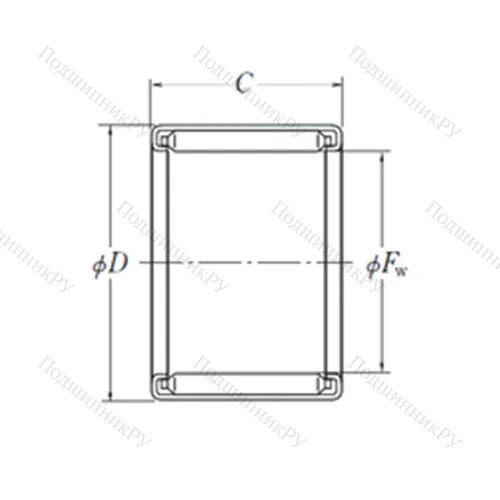 Подшипник игольчатый радиальный FH-1212 от производителя  NSK