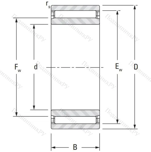 Игольчатый подшипник NAO 25x42x16 от производителя  KOYO