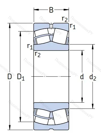 Сферический роликовый подшипник 21313 E