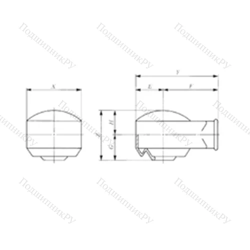 Подшипник скольжения сферический PRC 14