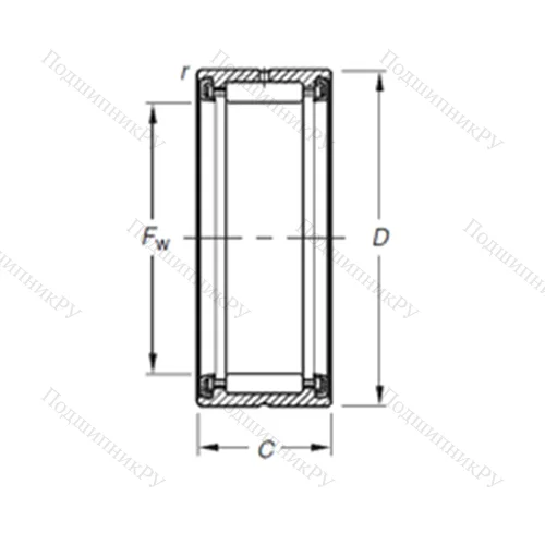 Подшипник игольчатый радиальный RNA 4905.2RS