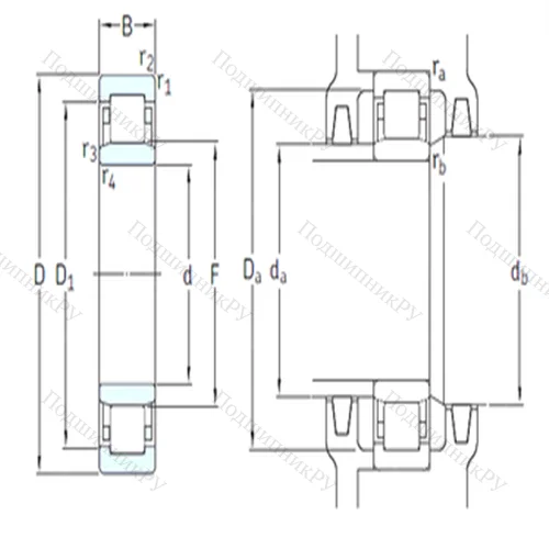 Подшипник роликовый радиальный NU 313ECM/HC 5C 3