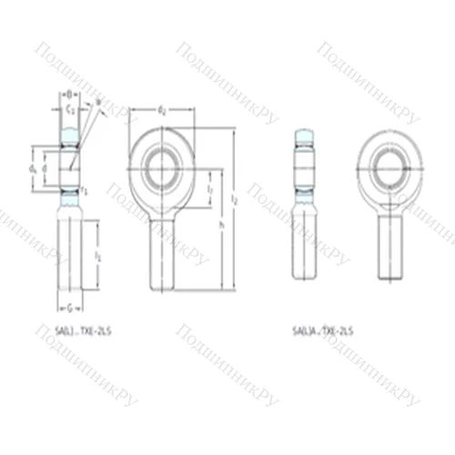 Подшипник скольжения сферический SAL 80TXE-2LS от производителя  SKF