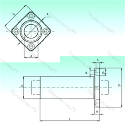 Подшипник шариковый линейный KBKL 25-PP