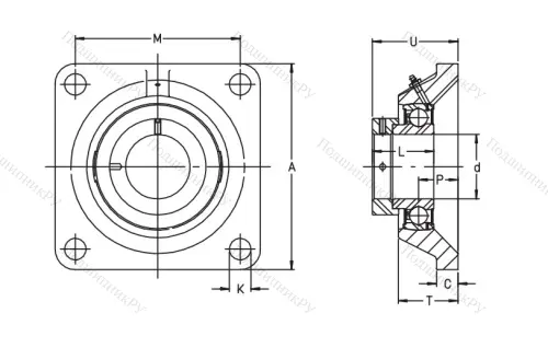 Подшипниковый узел  PCJ 30-XL-N в Йошкар-Оле