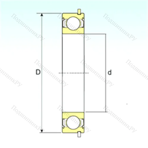 Подшипник шариковый радиальный 6213-ZZNR