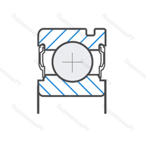 Подшипник шариковый радиальный Z-539860.07