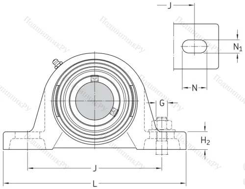 Подшипниковый корпус SYJ 100 TF в Йошкар-Оле