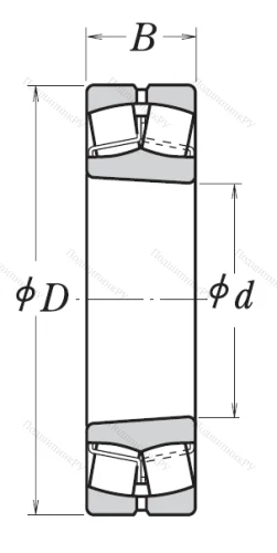 Сферический роликовый подшипник с конической посадкой на вал 22211 EAKE 4 C 3 от производителя  NSK