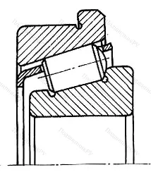 Подшипник  30222R (67222) размер 110x200x41 от производителя  SKF