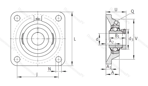 Подшипниковый узел  RCJ 65-214 в Йошкар-Оле
