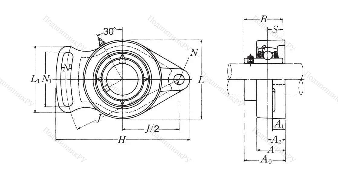Подшипниковый узел UCFA 210 NSK