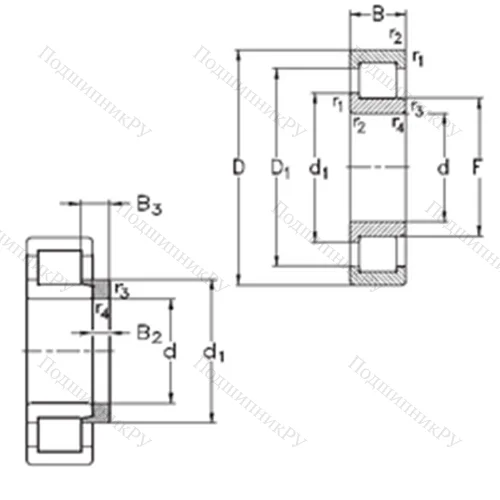 Подшипник роликовый радиальный