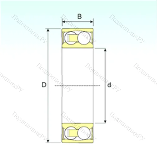 Подшипник шариковый радиальный самоцентрирующийся 2210-2RSTN 9