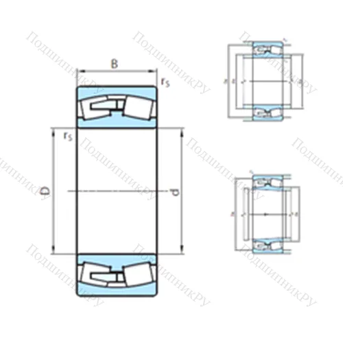 Подшипник роликовый радиальный самоцентрирующийся 23056CW 33MB