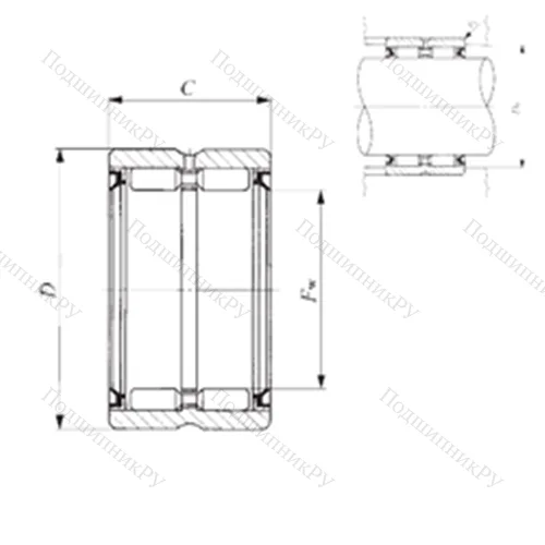 Подшипник игольчатый радиальный